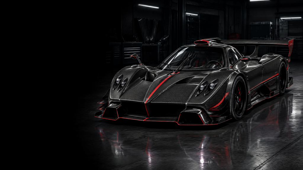 2010 Pagani Zonda R: original illustrative editorial artwork, not a photograph of an individual vehicle.