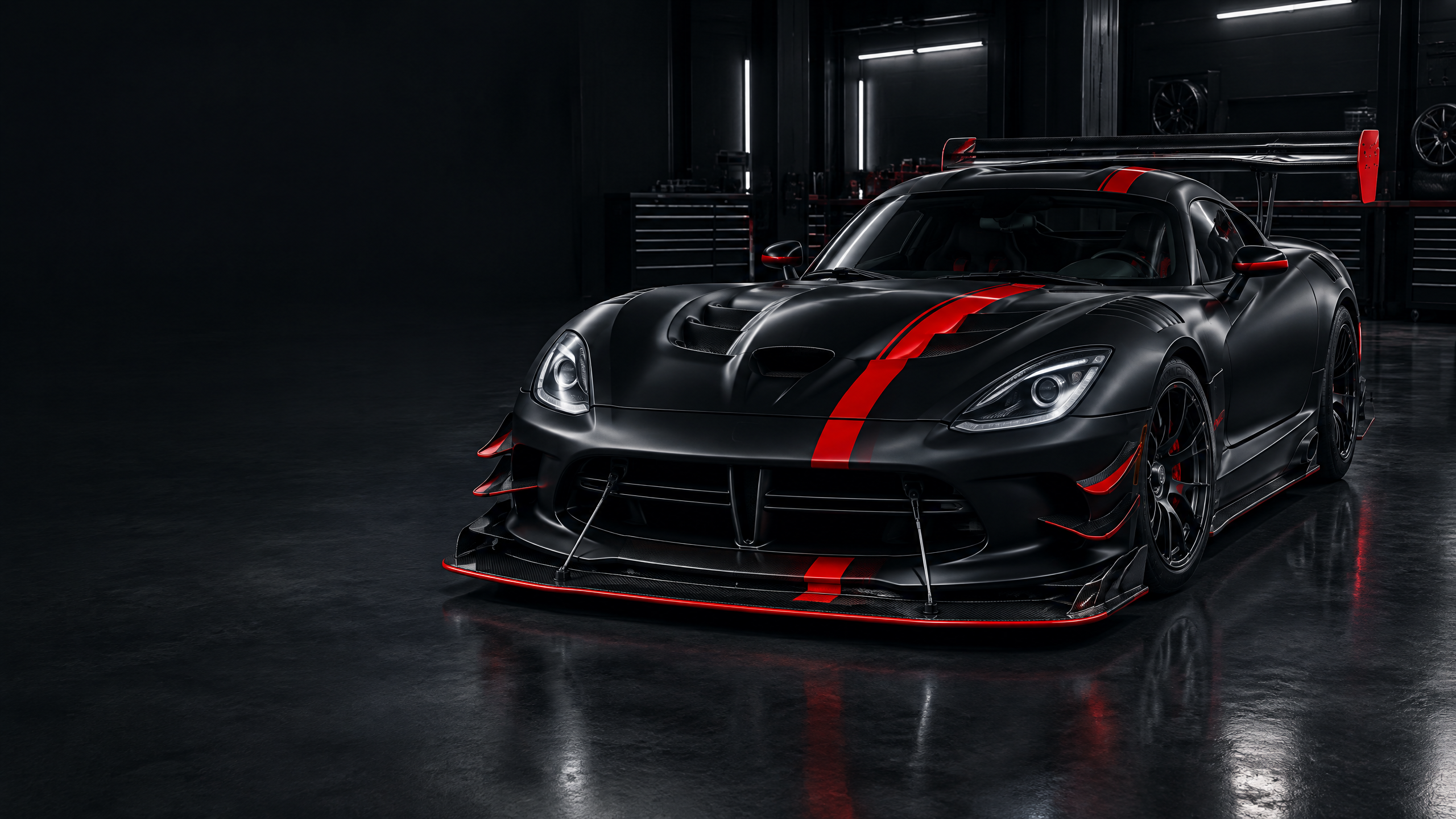 2016 Dodge Viper ACR: original illustrative editorial artwork, not a photograph of an individual vehicle.