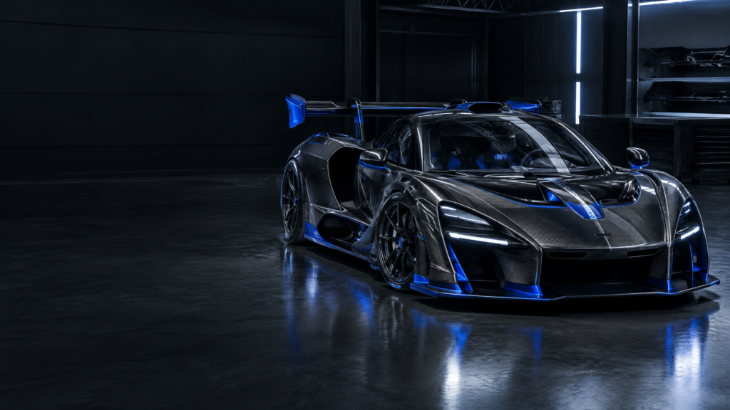 2020 McLaren Senna: original illustrative editorial artwork, not a photograph of an individual vehicle.
