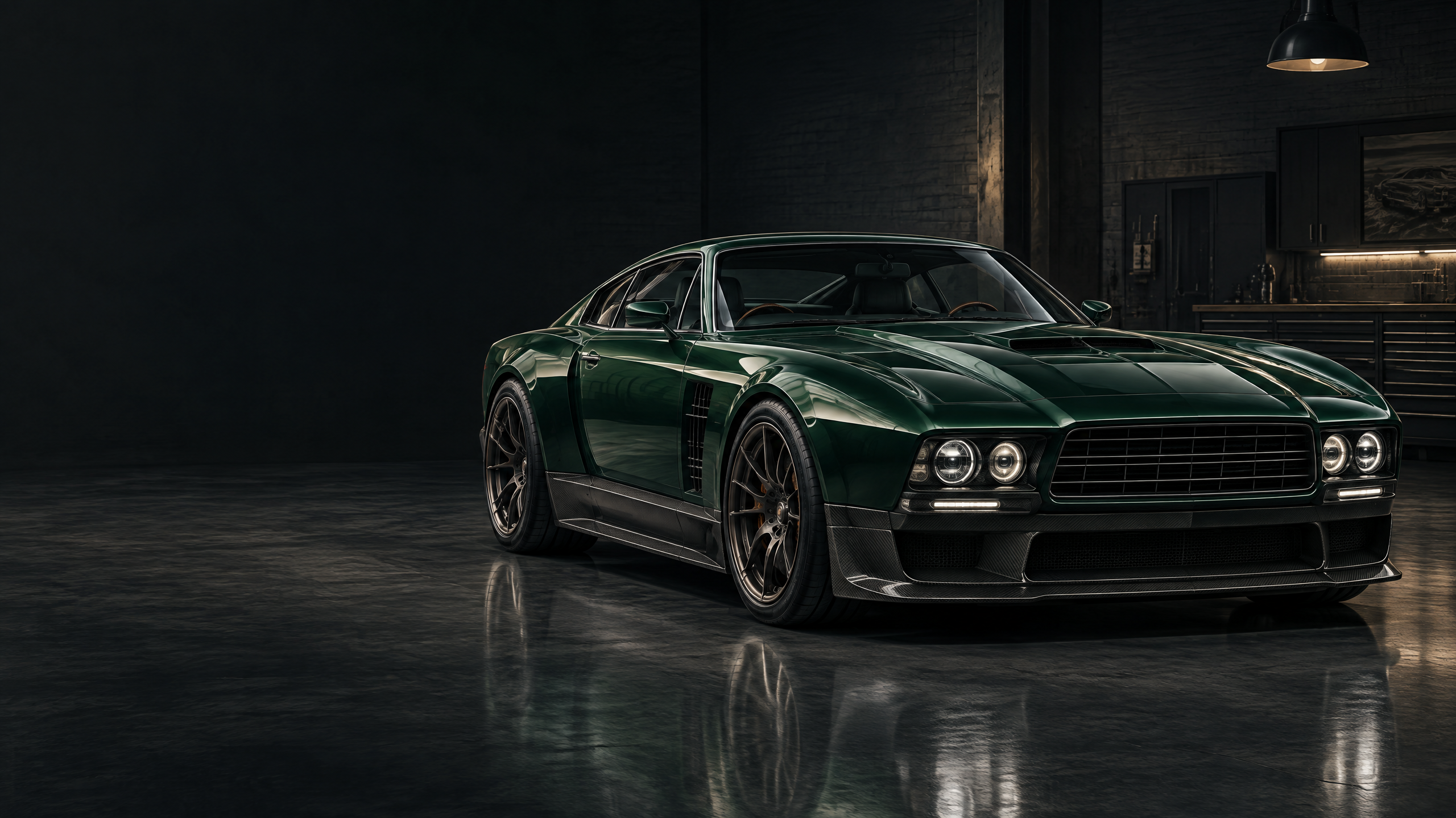 2021 Aston Martin Victor: original illustrative editorial artwork, not a photograph of an individual vehicle.
