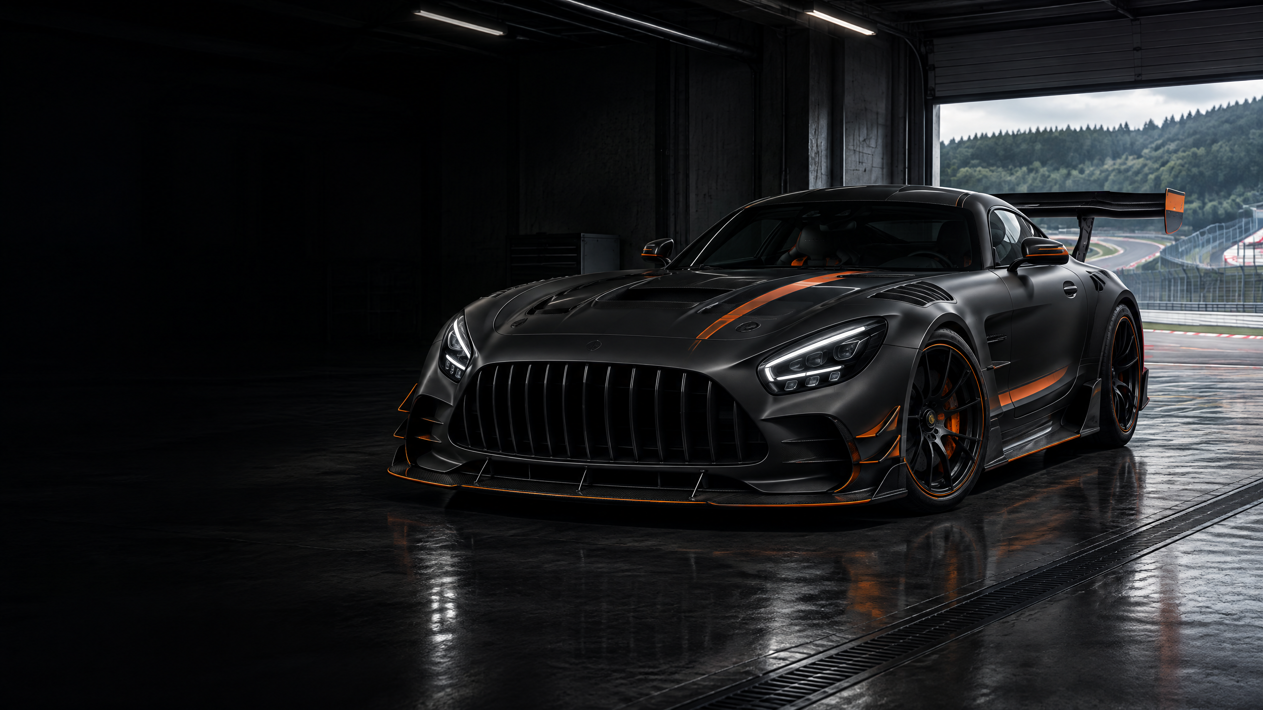 2021 Mercedes-AMG GT Black Series: original illustrative editorial artwork, not a photograph of an individual vehicle.