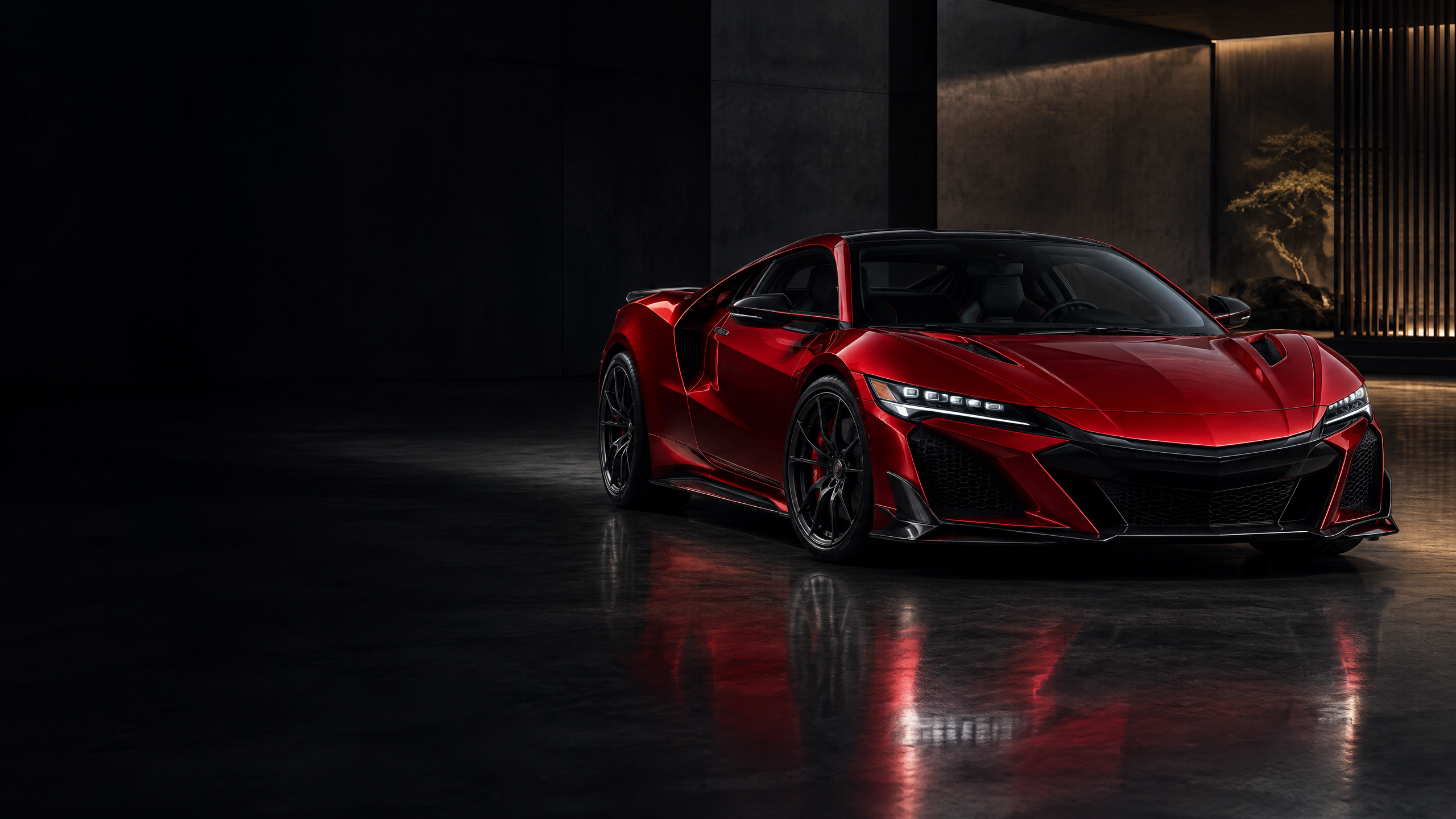 2022 Acura NSX Type S: original illustrative editorial artwork, not a photograph of an individual vehicle.
