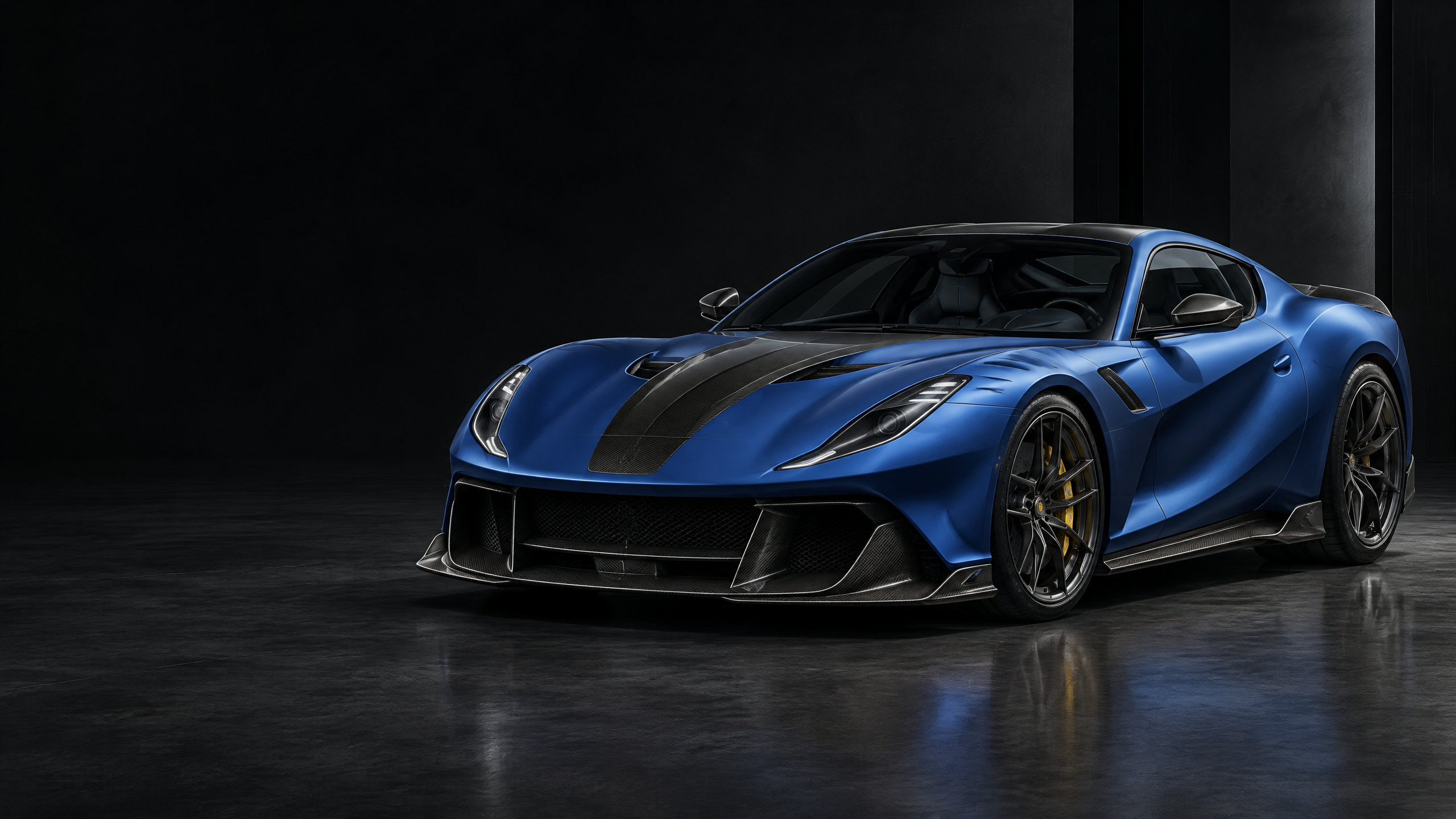 2022 Ferrari 812 Competizione: original illustrative editorial artwork, not a photograph of an individual vehicle.