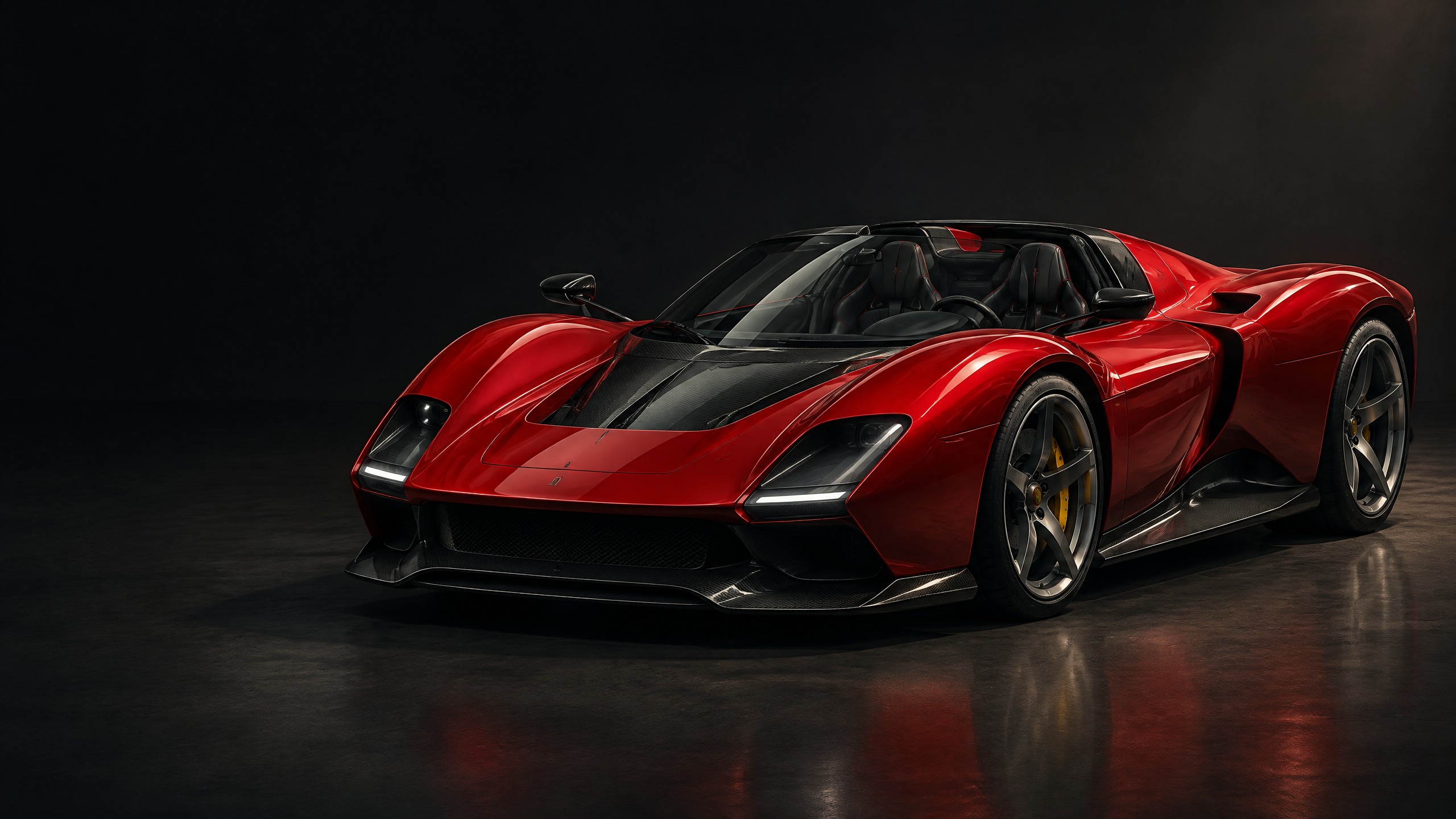 2023 Ferrari Daytona SP3: original illustrative editorial artwork, not a photograph of an individual vehicle.