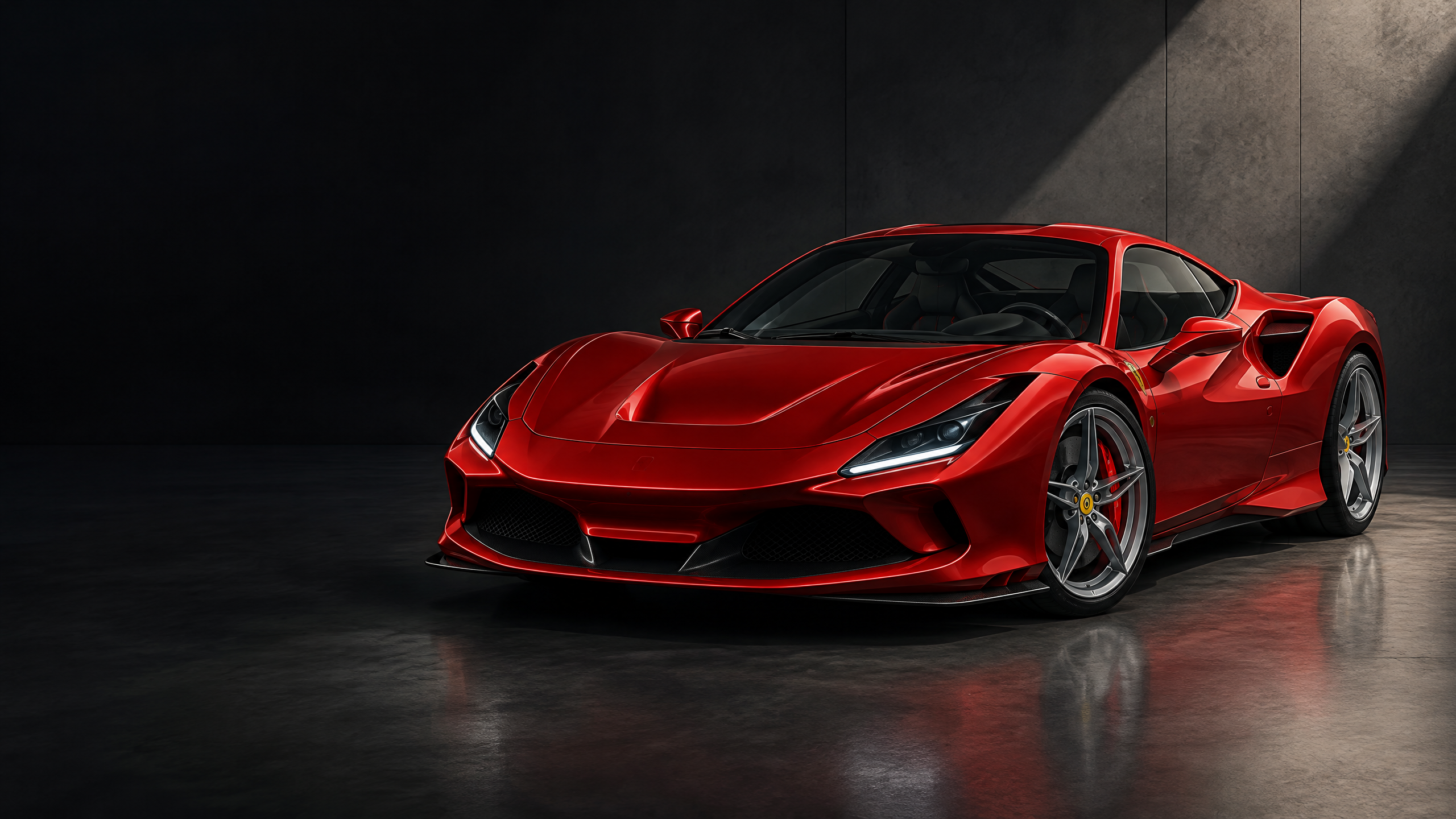 2023 Ferrari F8 Tributo: original illustrative editorial artwork, not a photograph of an individual vehicle.