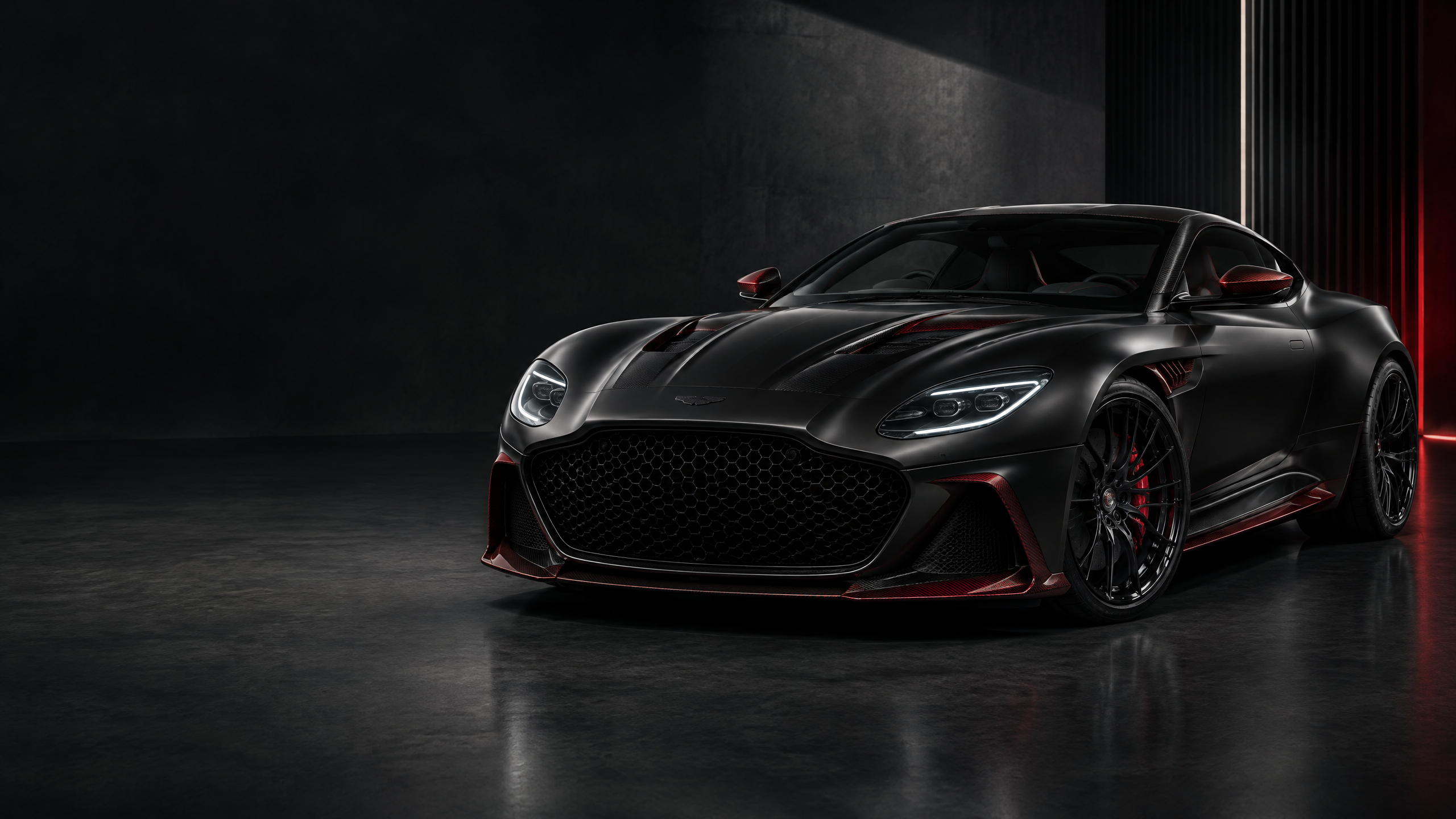 2024 Aston Martin DBS 770 Ultimate: original illustrative editorial artwork, not a photograph of an individual vehicle.