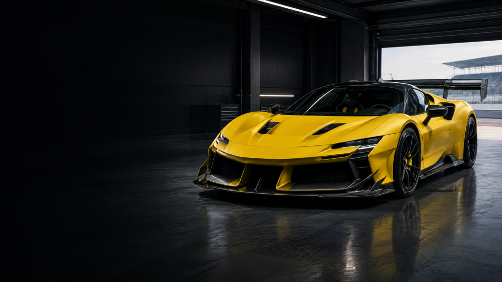 2024 Ferrari SF90 XX Stradale: original illustrative editorial artwork, not a photograph of an individual vehicle.