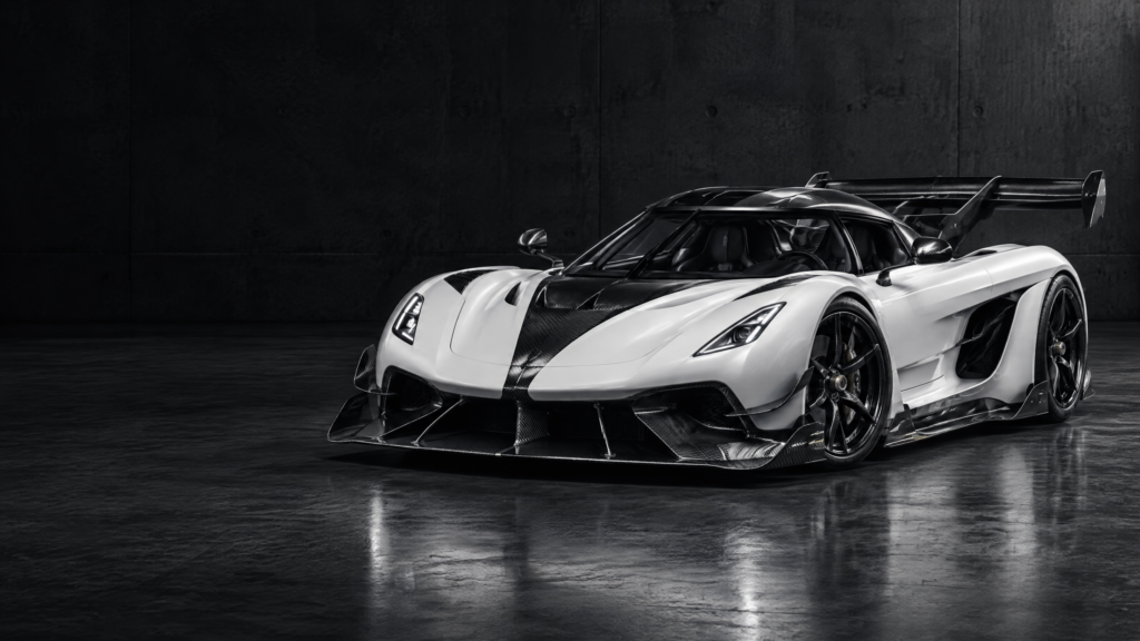 2024 Koenigsegg Jesko Attack: original illustrative editorial artwork, not a photograph of an individual vehicle.