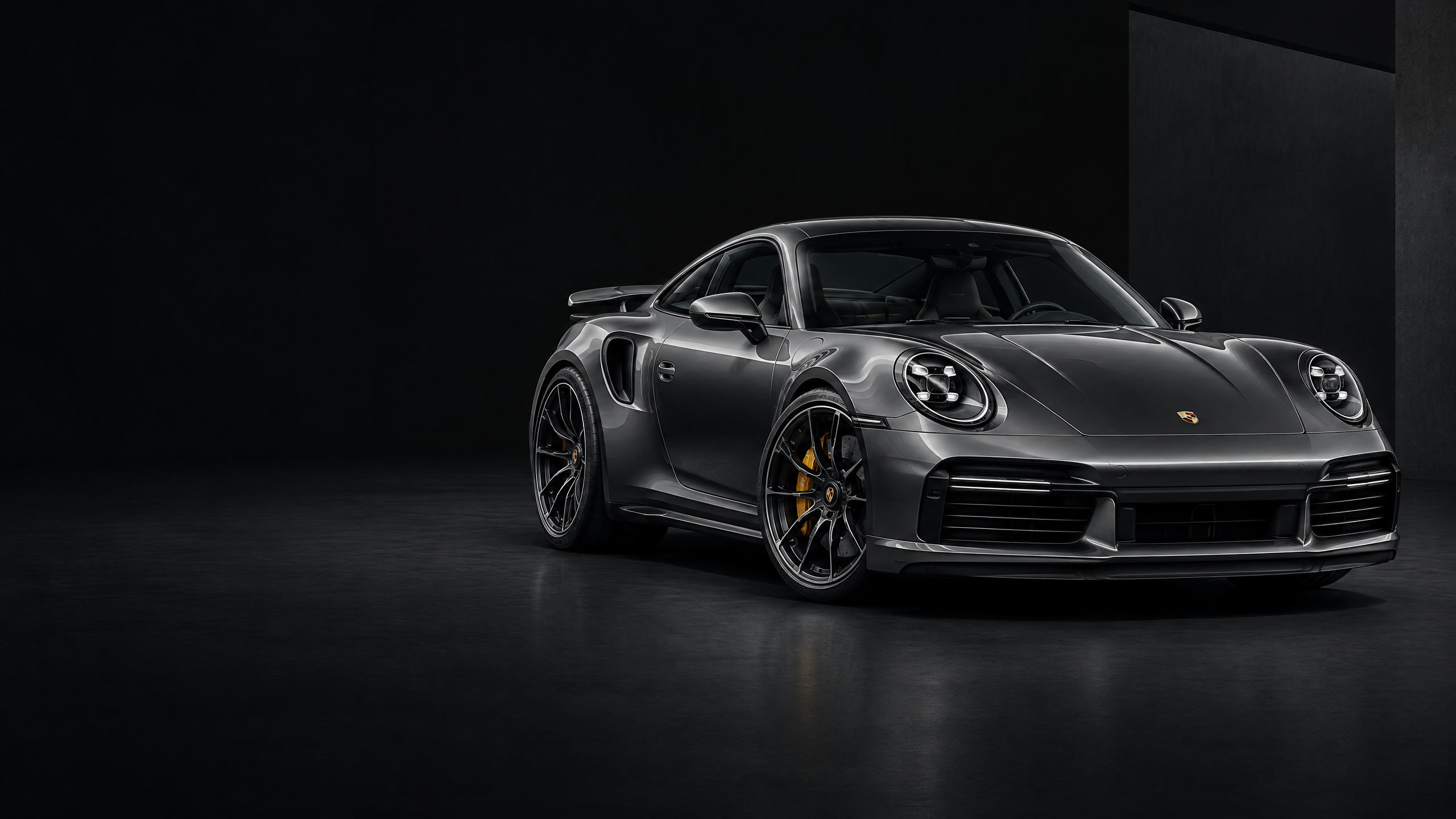 2024 Porsche 911 Turbo S: original illustrative editorial artwork, not a photograph of an individual vehicle.